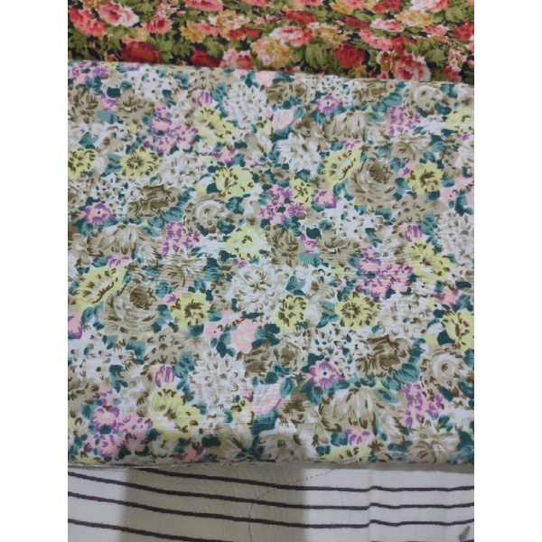 obral!! kain katun jepang bunga cotton japan flower