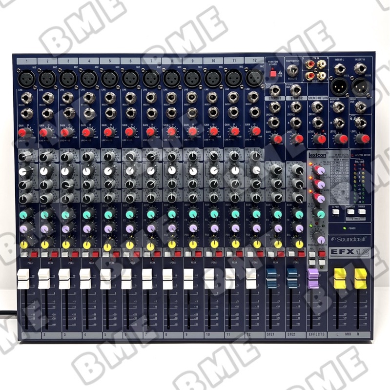 audio mixer soundcraft efx 12/efx12 12 channel