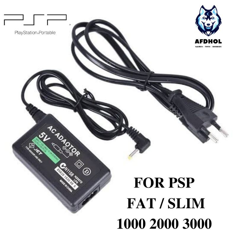 Adaptor Charger Psp Slim Fat 1000 2000 3000 Adapter Chas Charging Psp Seri Slim Fat 3000 Original