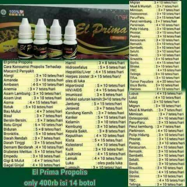 MSI EL PRIMA PROPOLIS/PERONTOK KARANG GIGI 100% Original