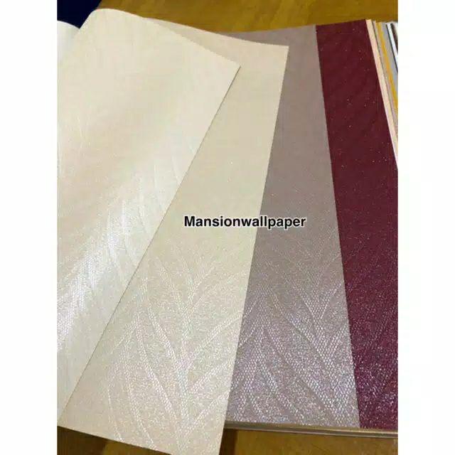 Wallpaper Dinding Polos Tekstur Siluet Elegan Putih Cream Coklat Merah