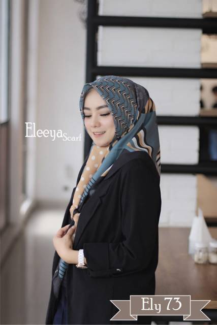 HIJAB SEGIEMPAT MOTIF ELY 73 II Eleeya Scarf