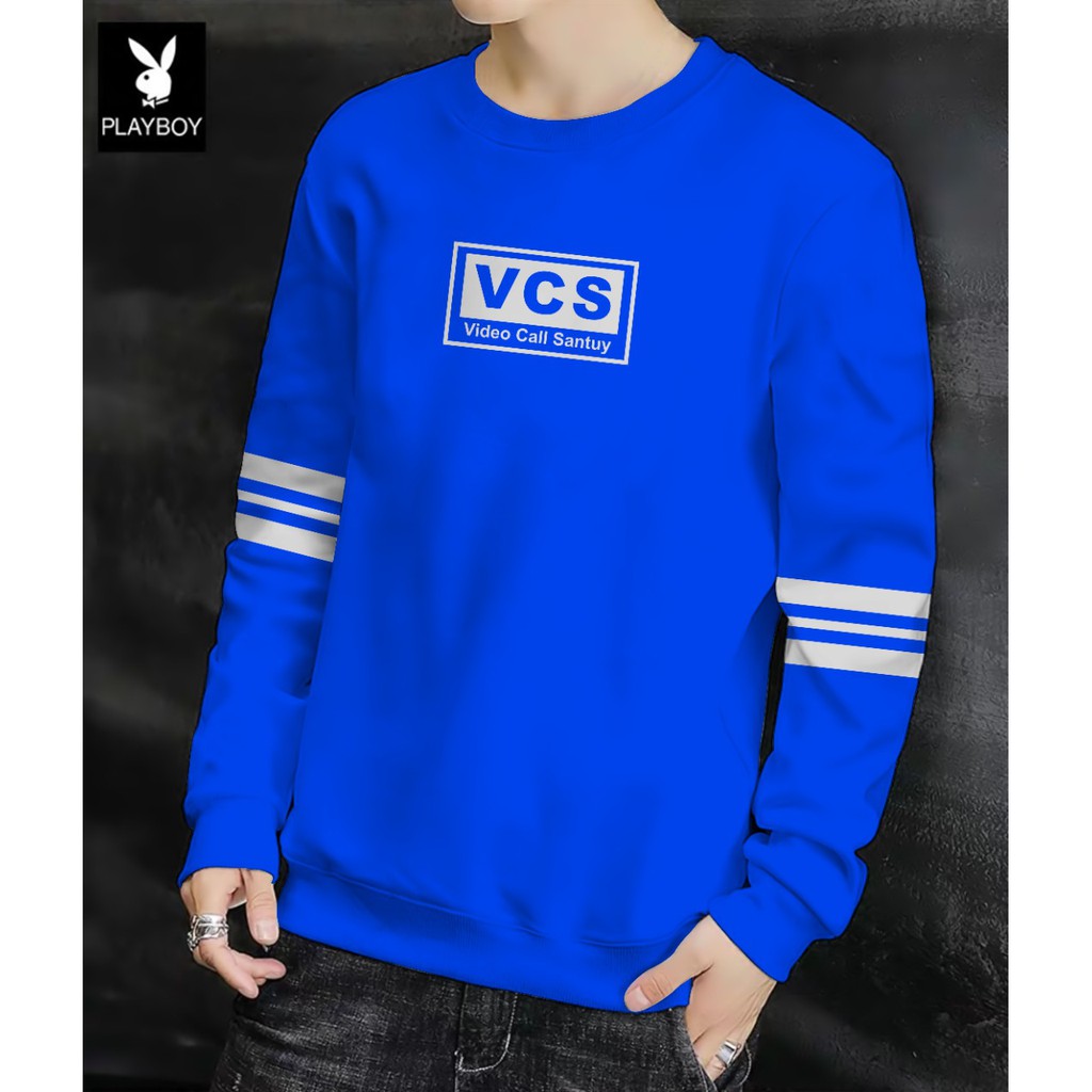 Sweater Pria/Sweter Pria/Sweter/Sweater  VCS (Video Call Santuy) Bahan Babytery UK M-L