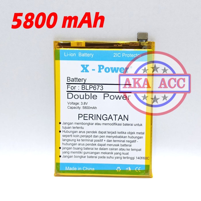 Baterai Oppo A31 CPH2015 BLP673 Batu Batre Tanam Double Power
