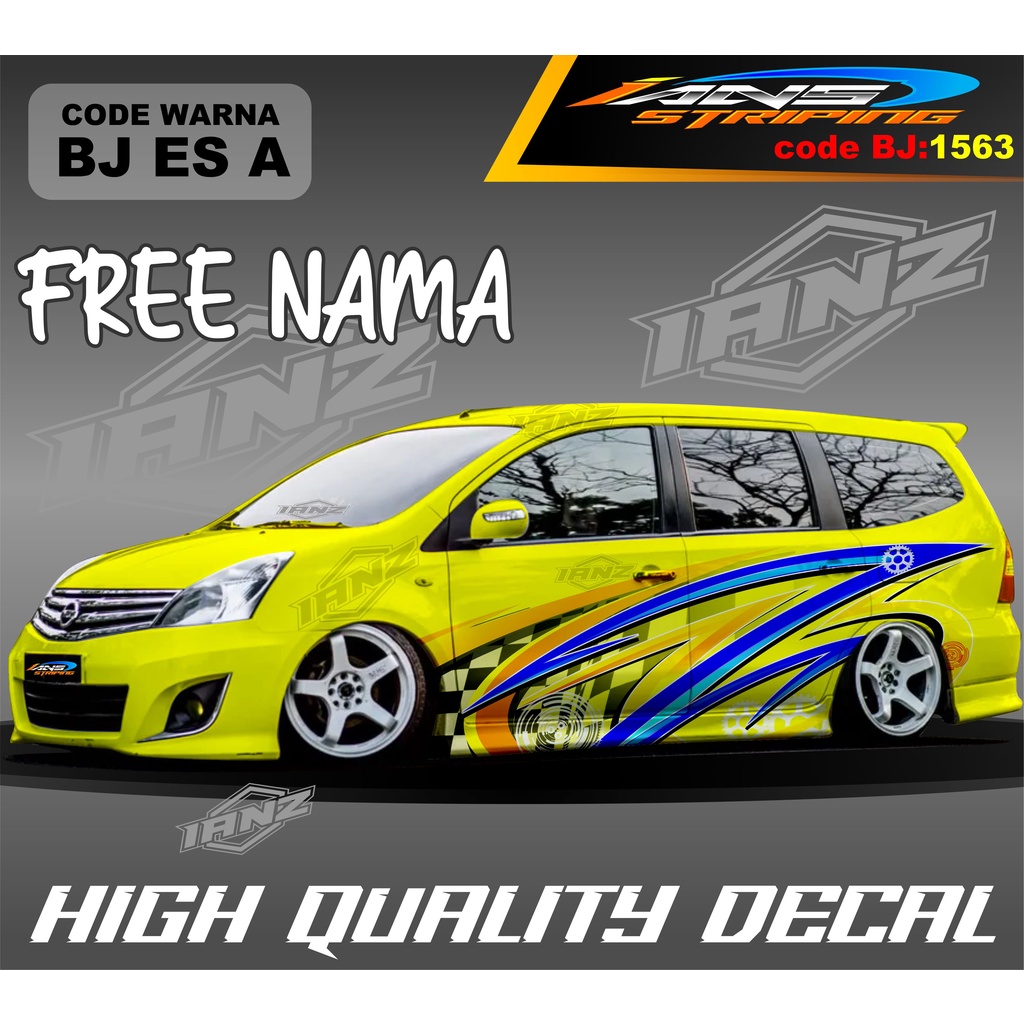 DECAL STIKER MOBIL GRAND LIVINA / STIKER MOBIL AVANZA TERBARU / DECAL STIKER XENIA / STIKER MOBIL ALPHARD