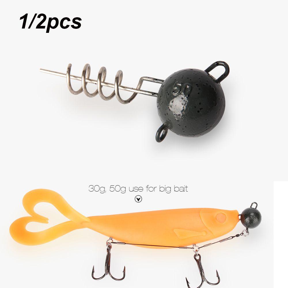 TOP 5g 7g 10g 15g 20g 25g 30g 50g Jig Head Sinkers Panas Baja Karbon Tinggi Flexhead Baru