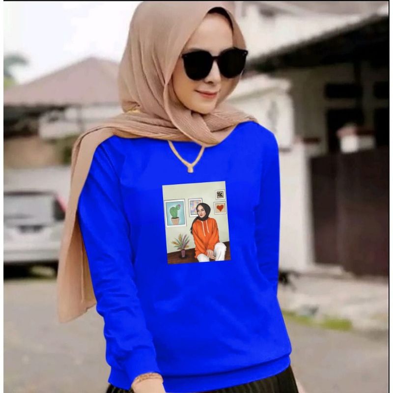 COD/DS/BAJU SWEATER HIJAB 2 size XXL