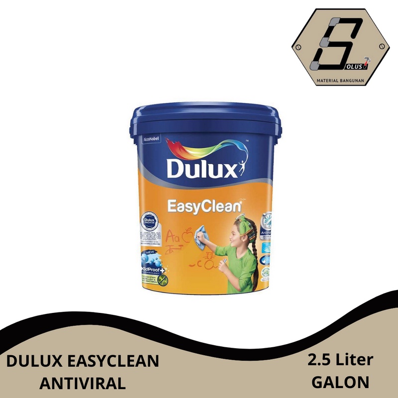 CAT TEMBOK DULUX EASYCLEAN ANTIVIRAL JASMINE CREAM - 45429 GALON