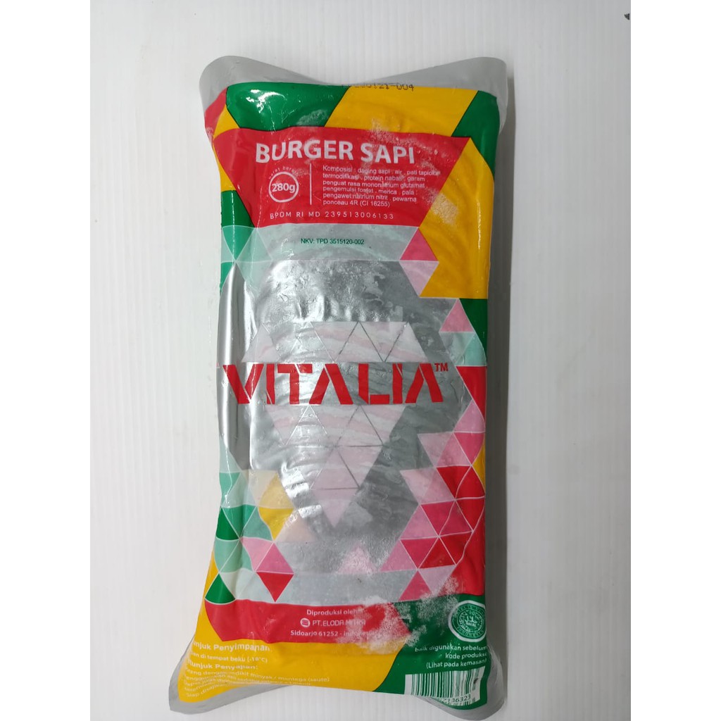 

VITALIA BURGER SAPI 280GR (ISI 20 PCS)