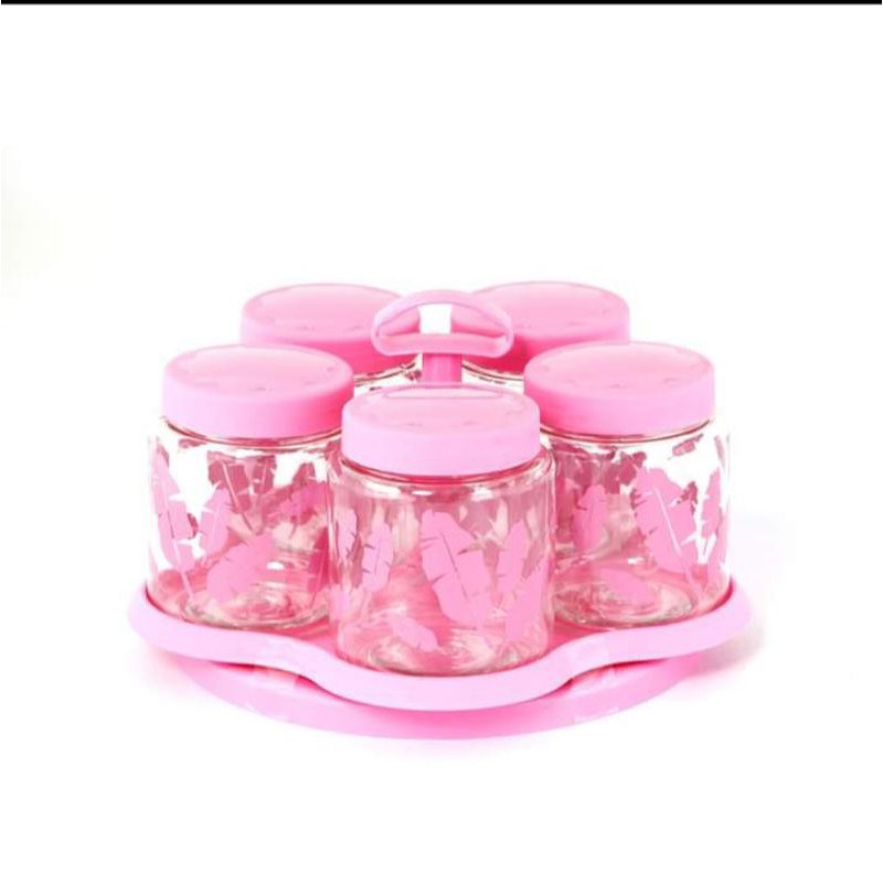 Premium (Mount) FREE BUBBLE-TOPLES KUE SHABBY CHIC SET PINK SPIN CANISTER CAROUSEL