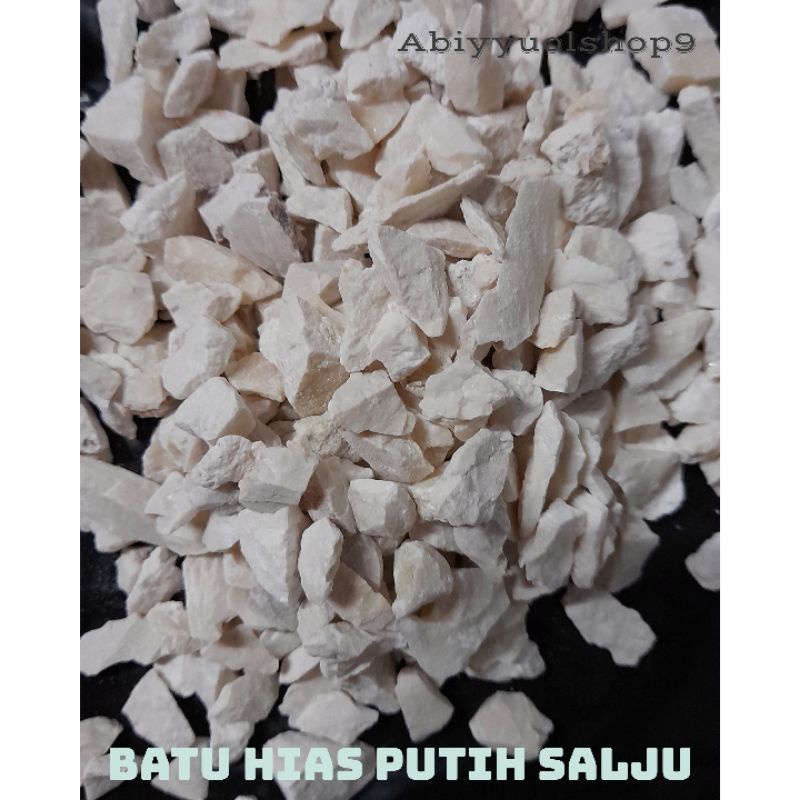 Batu Hias Putih Salju 250gr Hiasan Tanaman  Kerikil Putih Aquarium Aquascape