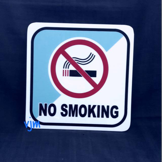 

Plat Acrylic NO SMOKING (20x20cm)