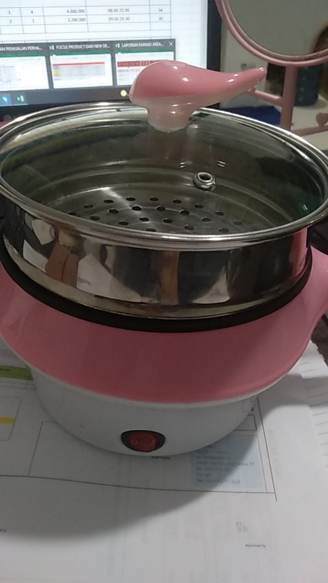 Panci Wajan Teko Masak Penggorengan Mie Elektrik Elektric Listrik Serbaguna Multifungsi  Portable