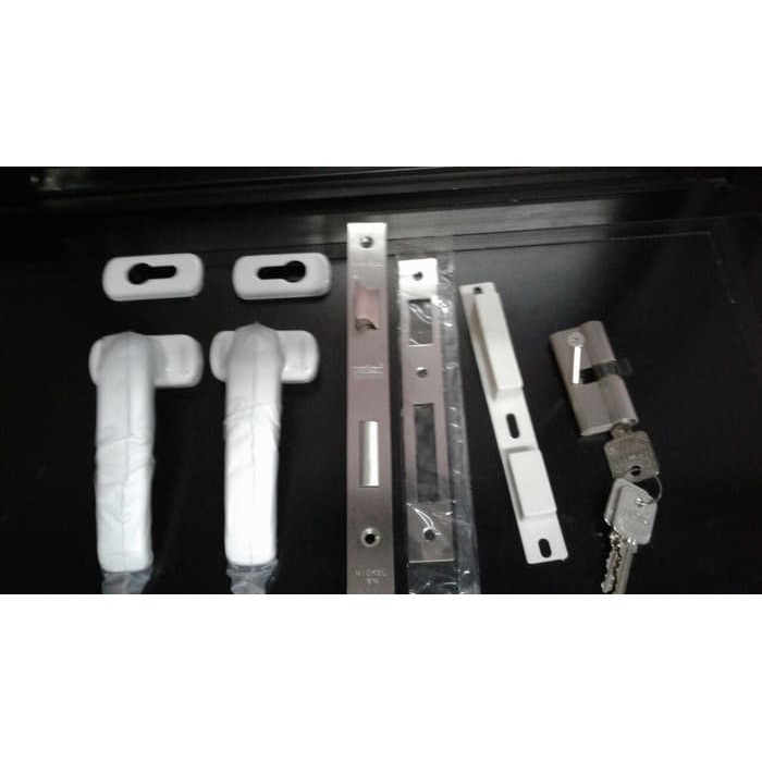 Kunci Handel Pintu Swing Aluminium Lockcase Cylinder Dekson LHR 0816
