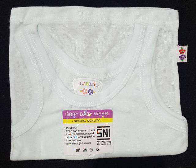 Libby Singlet Dalam Bayi 0-3/1053-6  / Singlet dalam NB / Kaos Dalam Bayi Libby