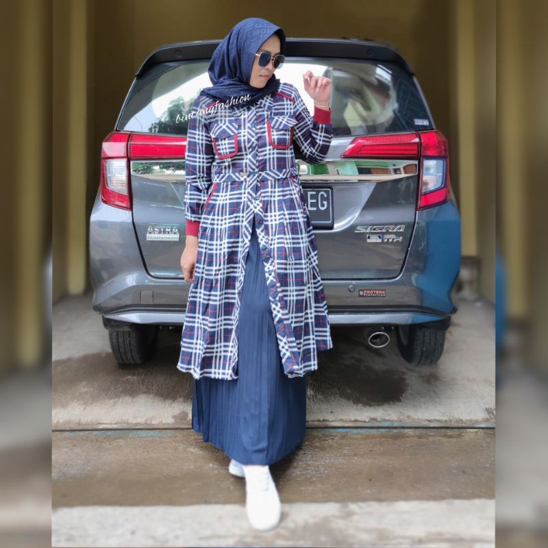 TUNIK ANDIEN NAVY ORIGINAL BY ZALIFA