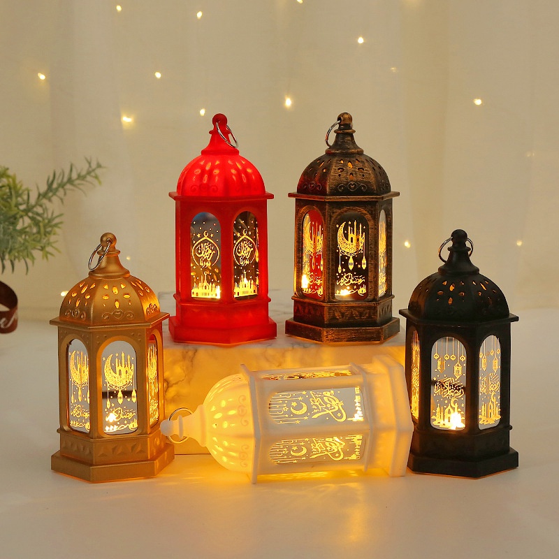 Ornamen Lampu LED Desain Eid Mubarak Ramadhan Eid Mubarak 2022 Untuk Dekorasi Rumah