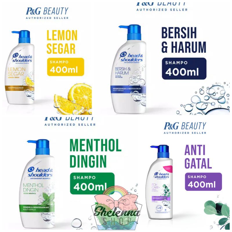 Head &amp; Shoulder Shampo Cool Menthol/Lemon all varian 400ml head and shoulder