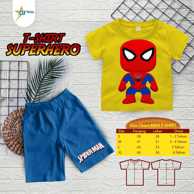 Setelan anak laki-laki superhero/t-shirt superhero