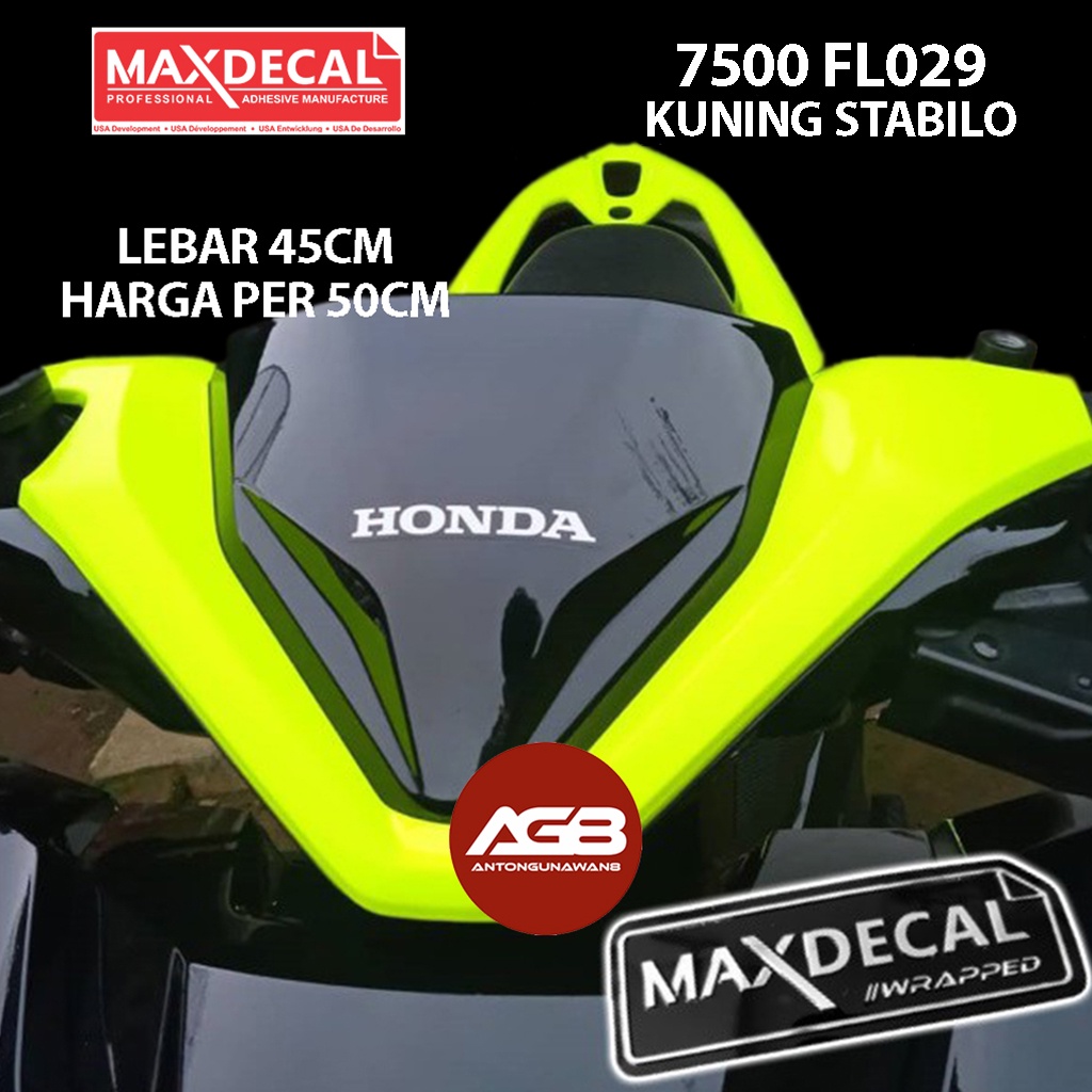 

Sticker MAXDECAL 7500 Fluorescent Warna STABILO Ecer per 50cm