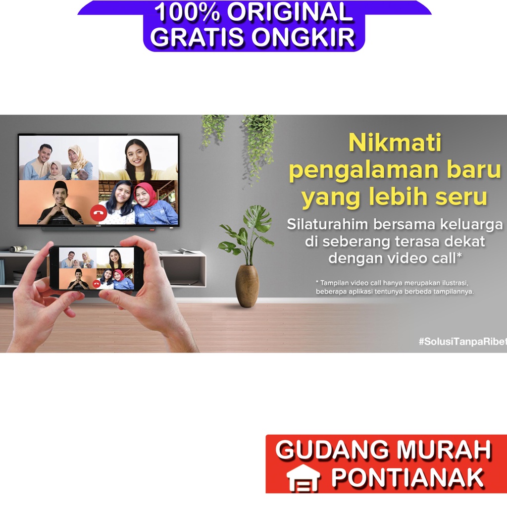 SMART TV GARANSI 5 TAHUN PANEL LED DIGITAL AKARI SMARTCONNECT 32 inch 32&quot; WIRELESS DISPLAY MIRRORING TV PINTAR Televisi