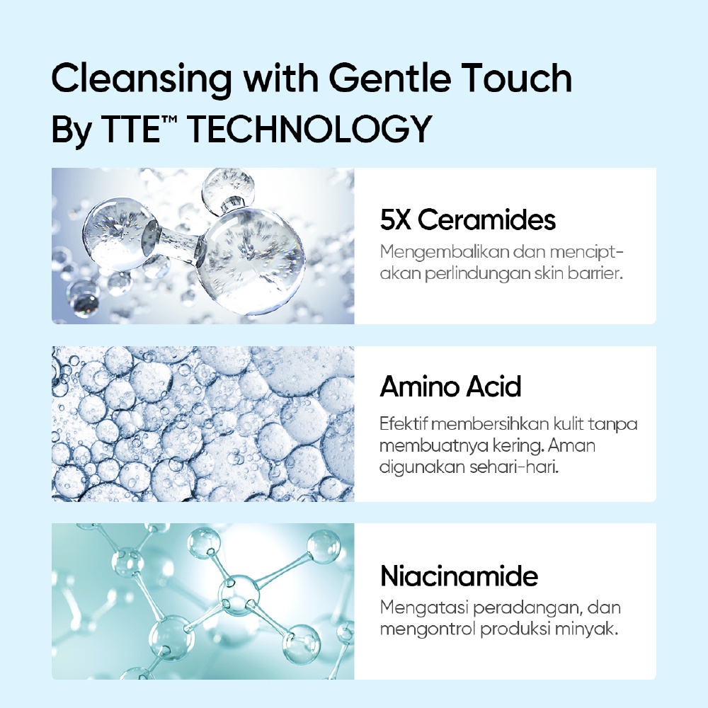 [BPOM] Skintific 5X Ceramide Face Wash Low ph Gentle Cleanser 80g Facial Wash Foam Sabun Cuci Muka Mencerahkan dan Melembabkan Wajah Suit for Sensitive skin Kulit