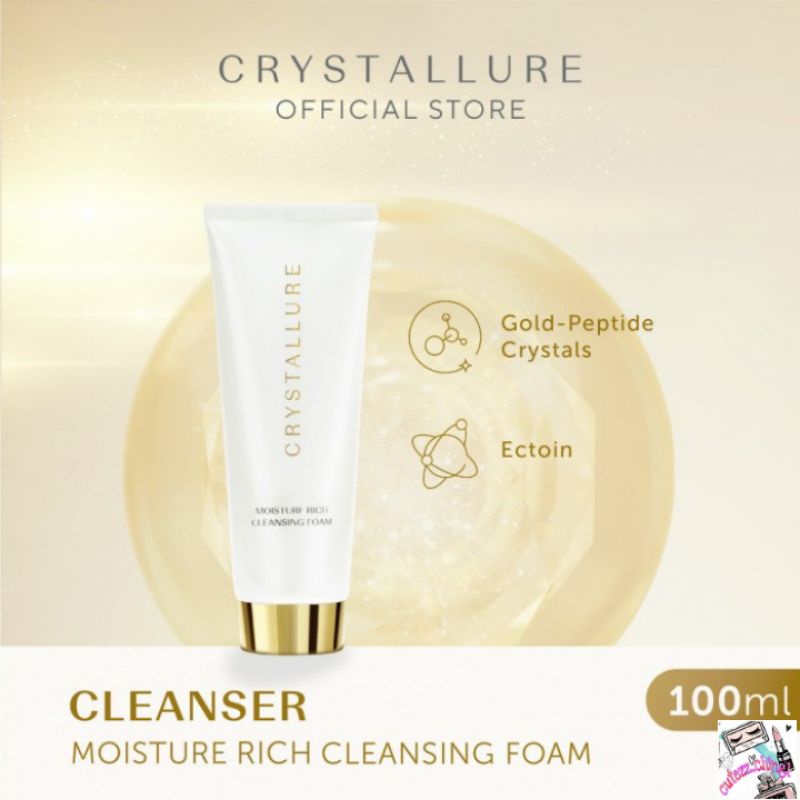 ☃Cutezz_Ching1☃Wardah Crystallure Moisture Rich Cleansing Foam 100ml