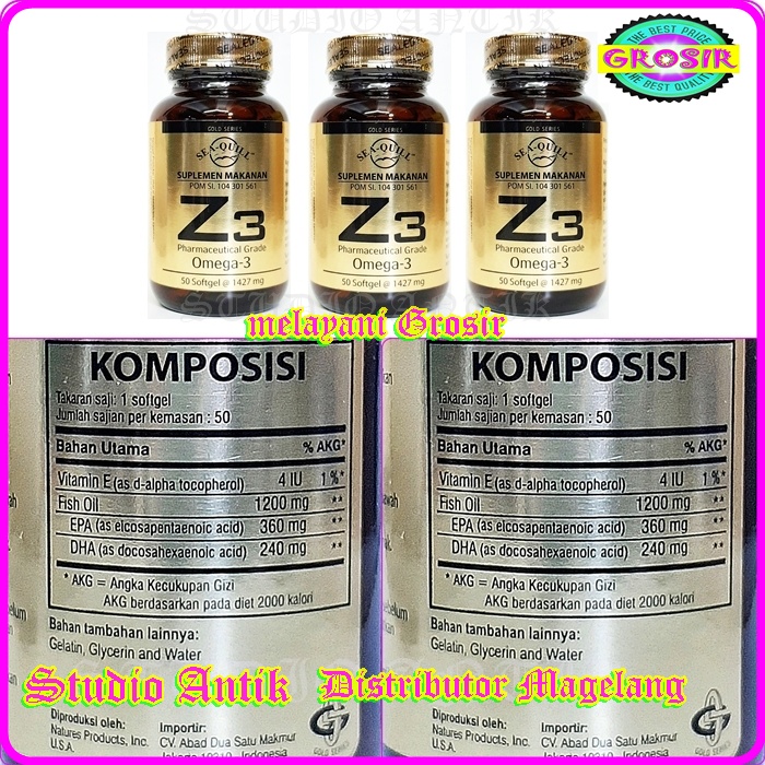 SEA QUILL Z3 - 19557 - SEA QUILL Z 3 - SEA QUILL Z3 OMEGA-3 - SEA QUILL OMEGA Z3 - DISTRIBUTOR SEA Q