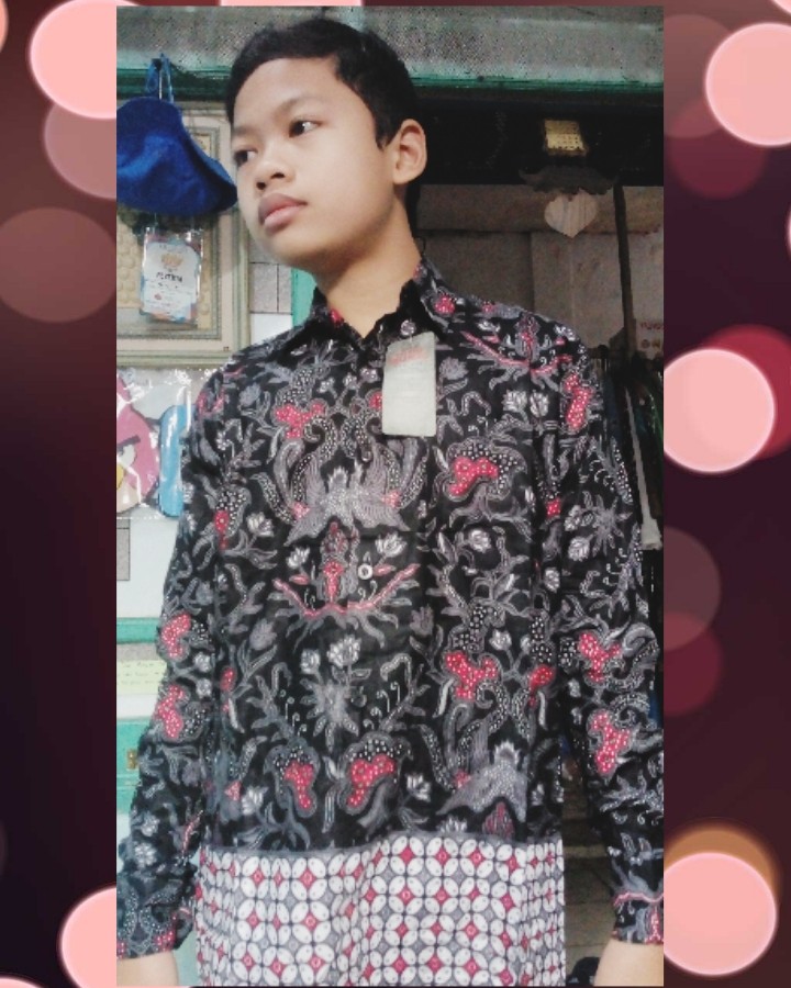 Kemeja Hem Batik Anak Tangung Lengan Panjang Ka0012