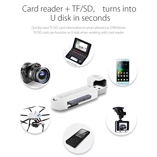 ORICO CRS21 Card Reader USB 3.0 TF &amp; SD - Card Reader 2 Slot