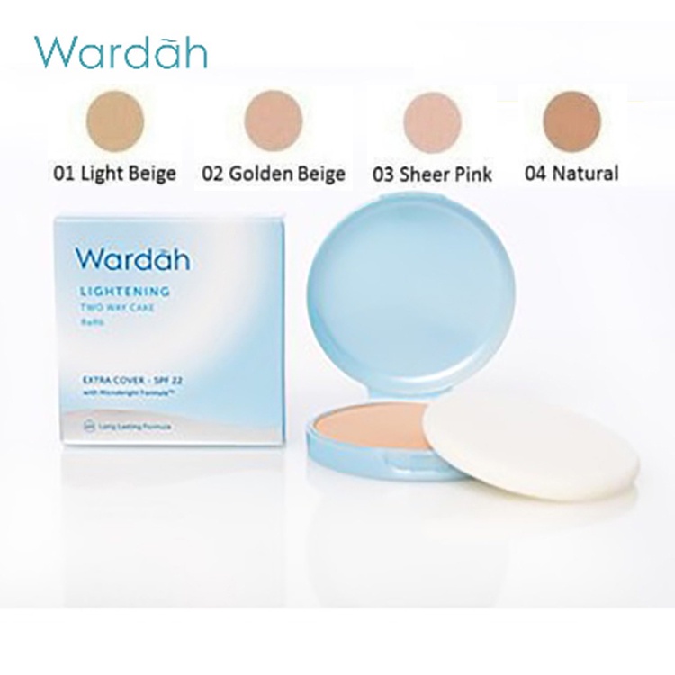 Wardah Refill Lightening Powder Foundation Light Feel | Bedak Wardah/Two/Compact/TWC/ALas