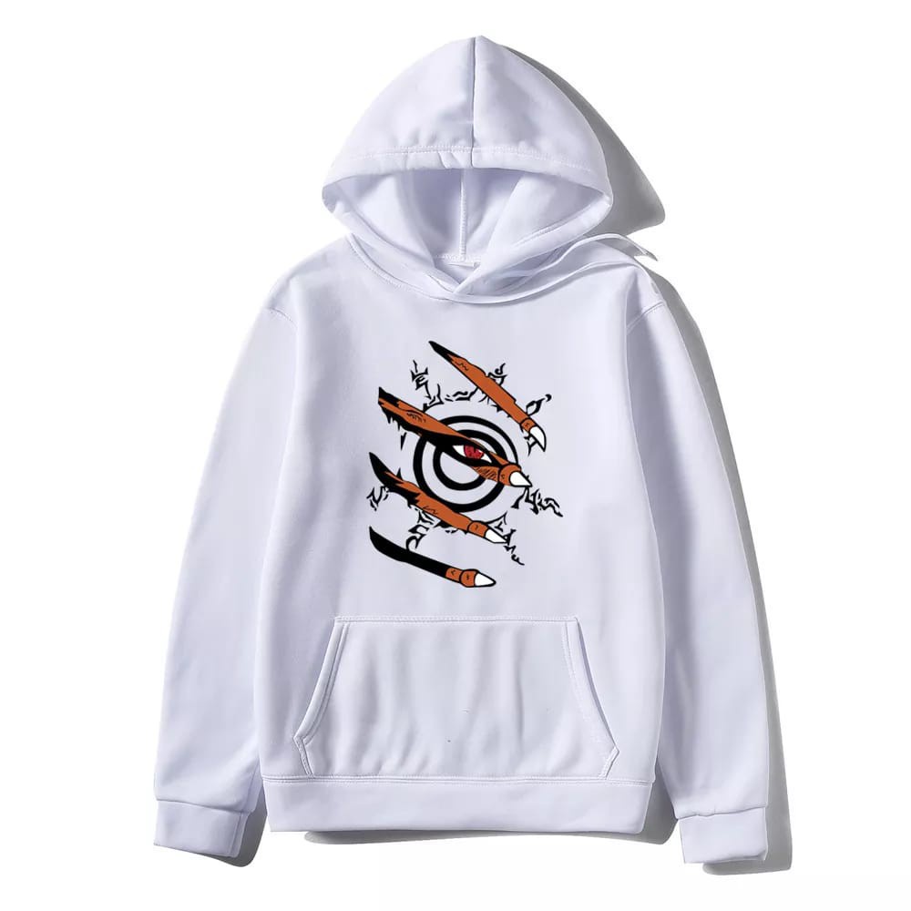 hoodie jaket anak naruto polos anime boruto kurawa kyuby jaket laki laki cowok pria unisex big size 