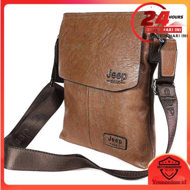 Tas Selempang Bisnis Pria Messenger Bag -Rhodey Jeep Tas jeep/tas kulit/tas cowok/tas berkelas