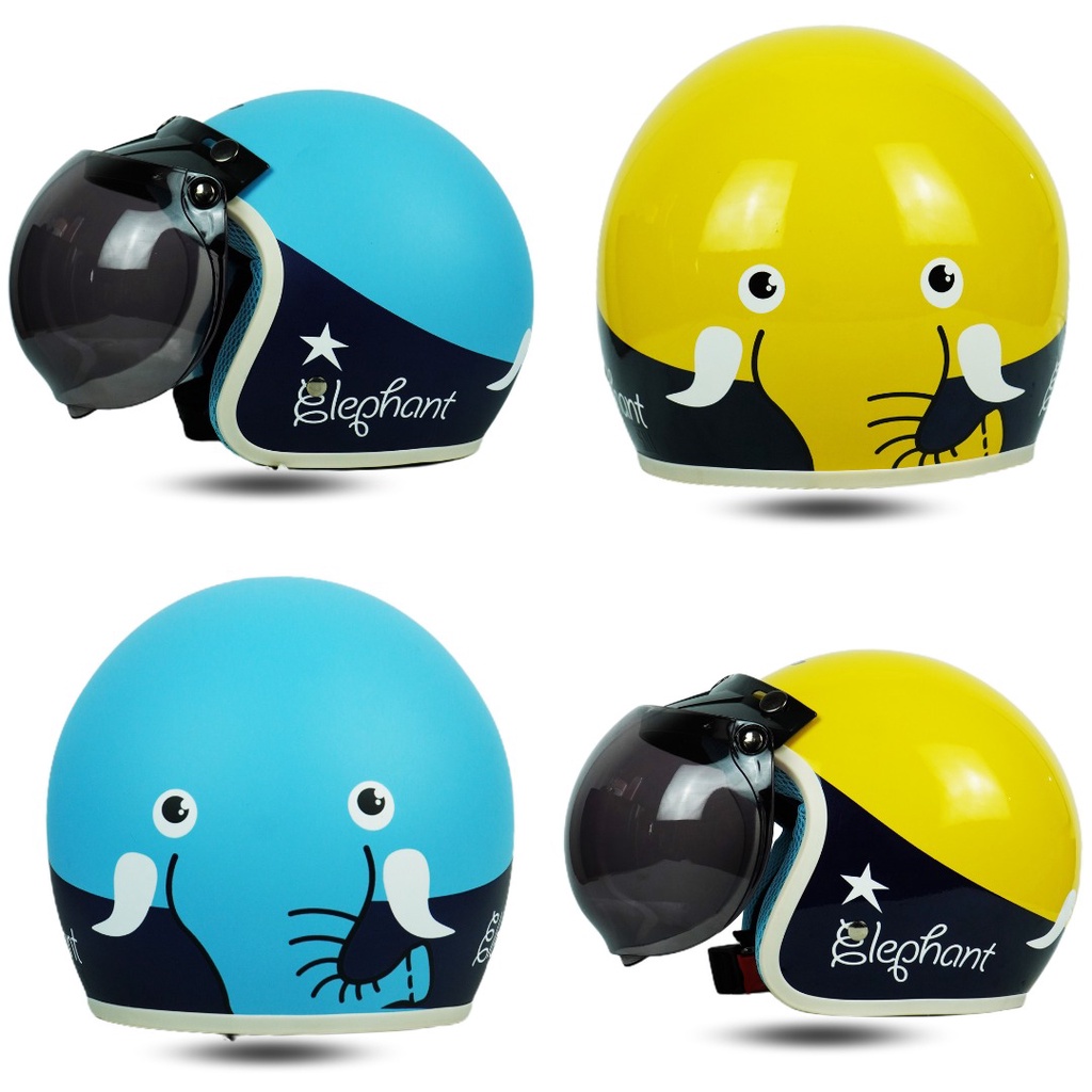 Helm Bogo Anak Motif  Elephant SNI