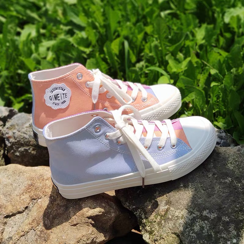 COD New Item Sepatu Kanvas Unik Sepatu Import Sneakers Kanvas Berubah Warna Sinar Matahari UV Light