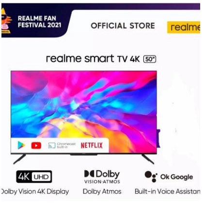 LED TV REALME 50 INCH 4K SMART ANDROID 10