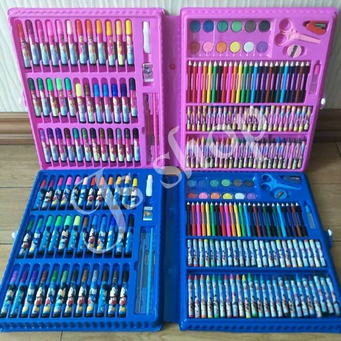

CRAYON SET KOPER KARAKTER 150 PCS KADO ANAK LENGKAP