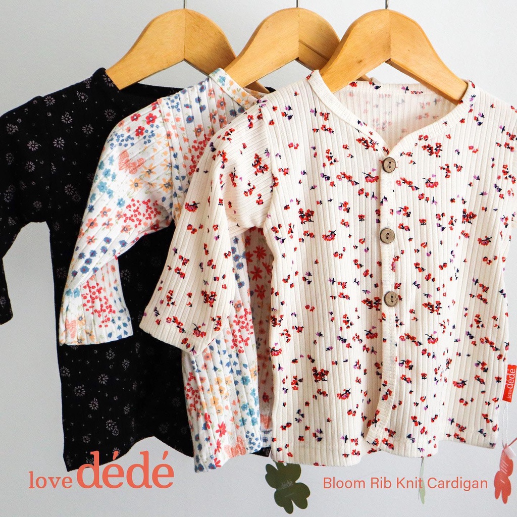 Bloom Series / Hearts Series Cardigan Lovedede Jaket Sweater anak bayi perempuan cewek Lucu Terlaris