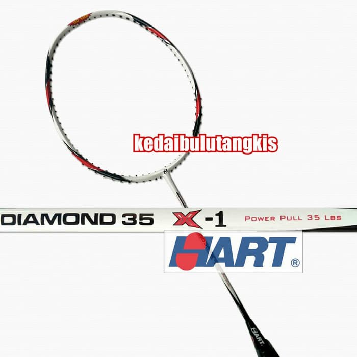 terbaru RAKET HART DIAMOND 35 X1 ORIGINAL [ BG 66 + GRIP ]