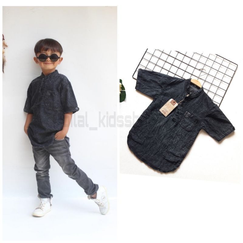 BAJU KEMEJA KOKO JEANS ANAK 1-7 TAHUN