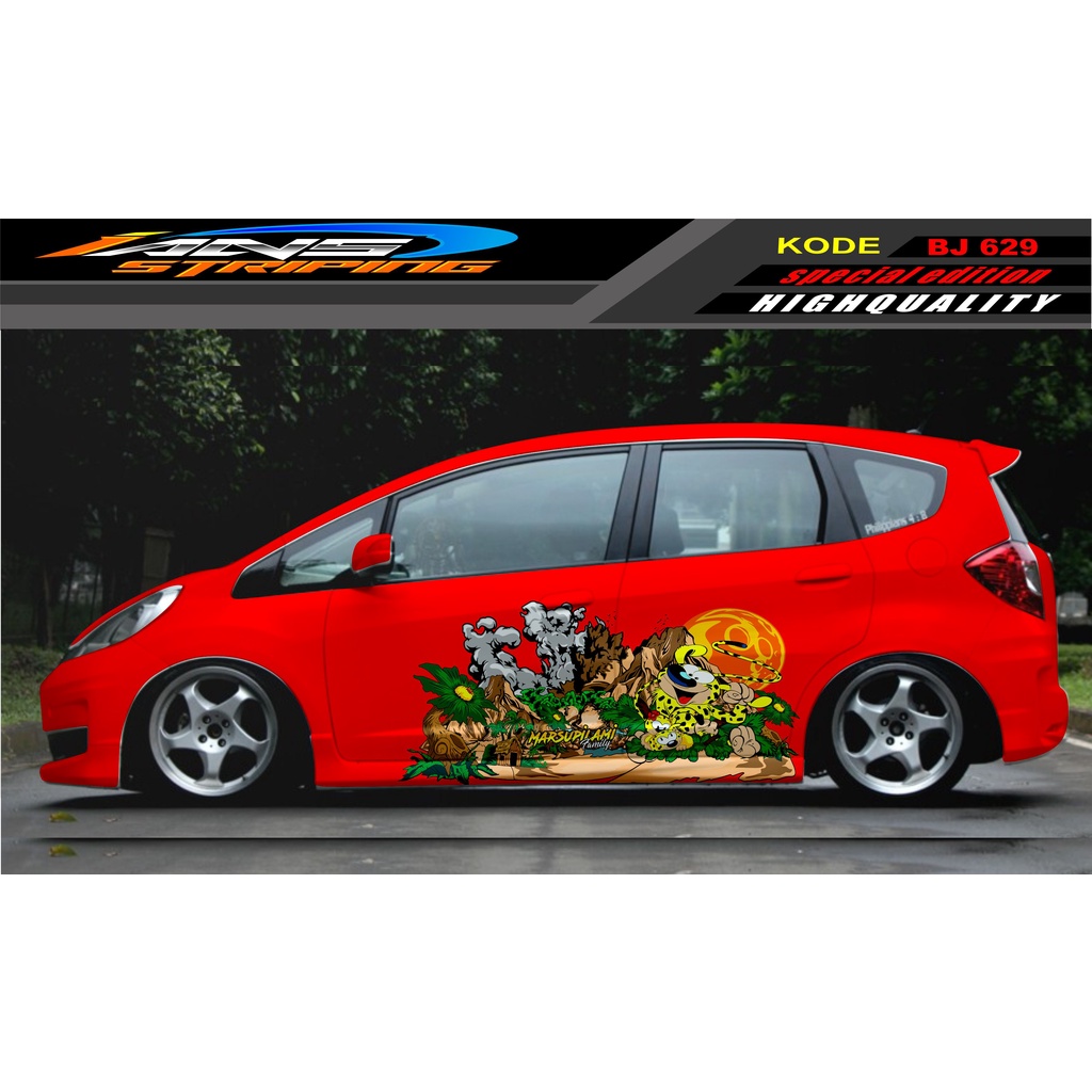 DECAL STICKER MOBIL JAZZ BRIO AVANZA SIGRA YARIS / STIKER VARIASI MOBIL / MODIF STICKER MOBIL 629