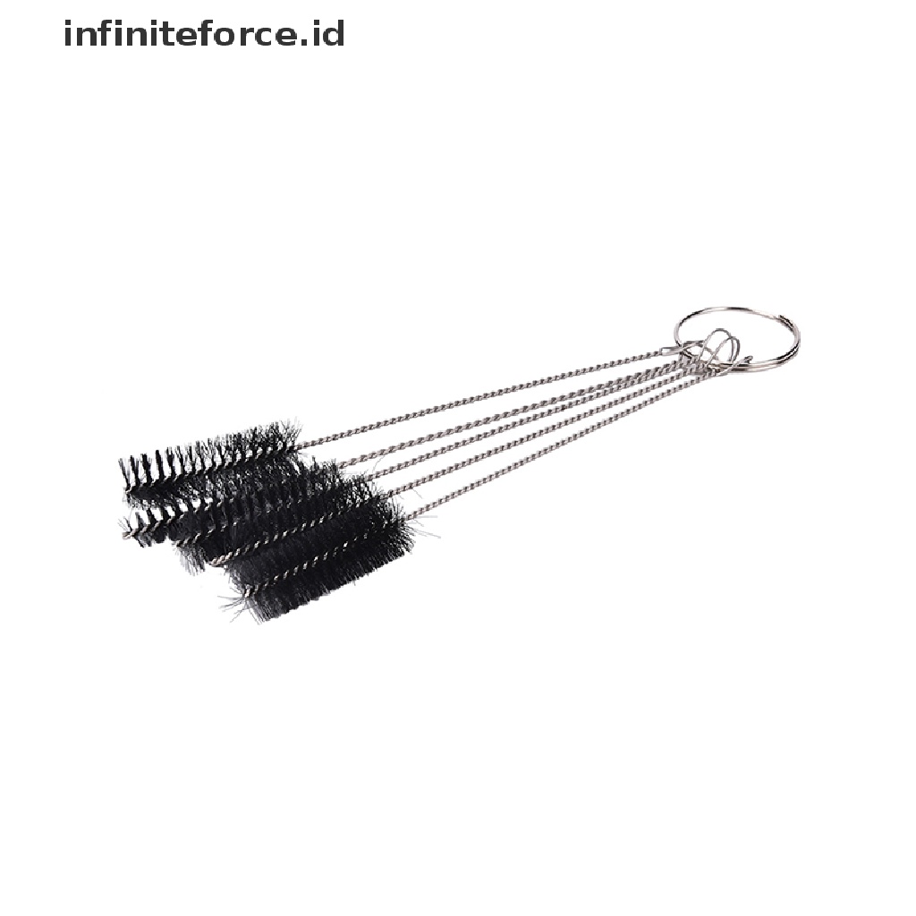 Infiniteforce.id 5Pcs / Set Jarum + Sikat Pembersih Untuk Spray Gun Airbrush / Tattoo / Tindik Tubuh