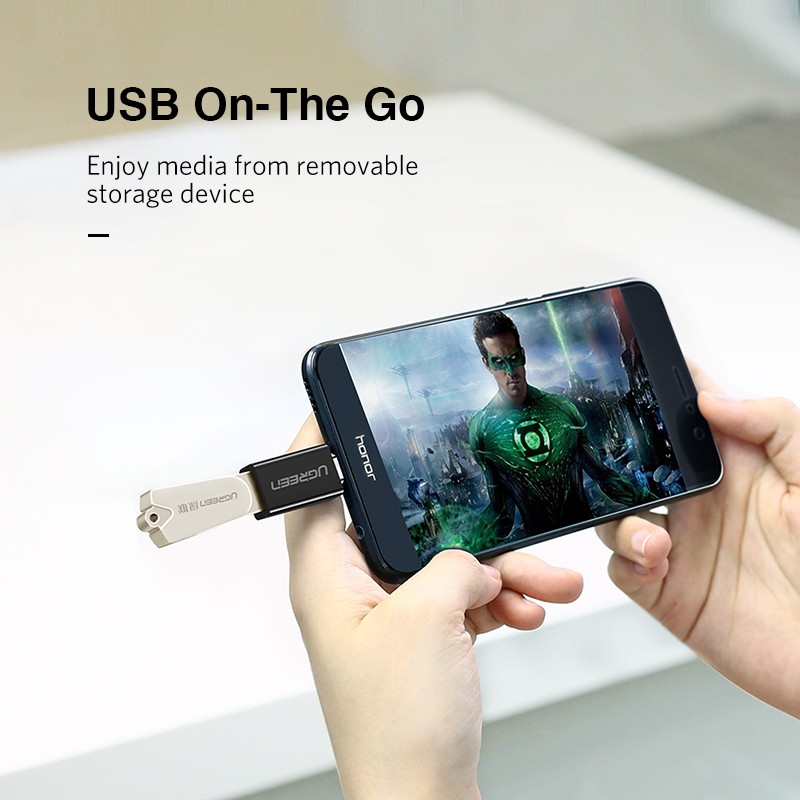 【Stok Produk di Indonesia】Ugreen Kabel Adapter USB Tipe C Ke USB 3.0 OTG Untuk One plus 6 5 Xiaomi mi 8 Huawei