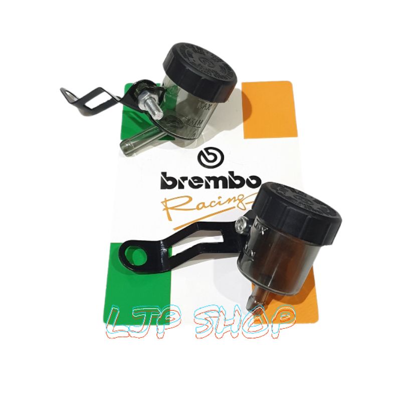 TABUNG MINYAK MASTER REM  SMOKE MINI PLUS BREKET UNIVERSAL