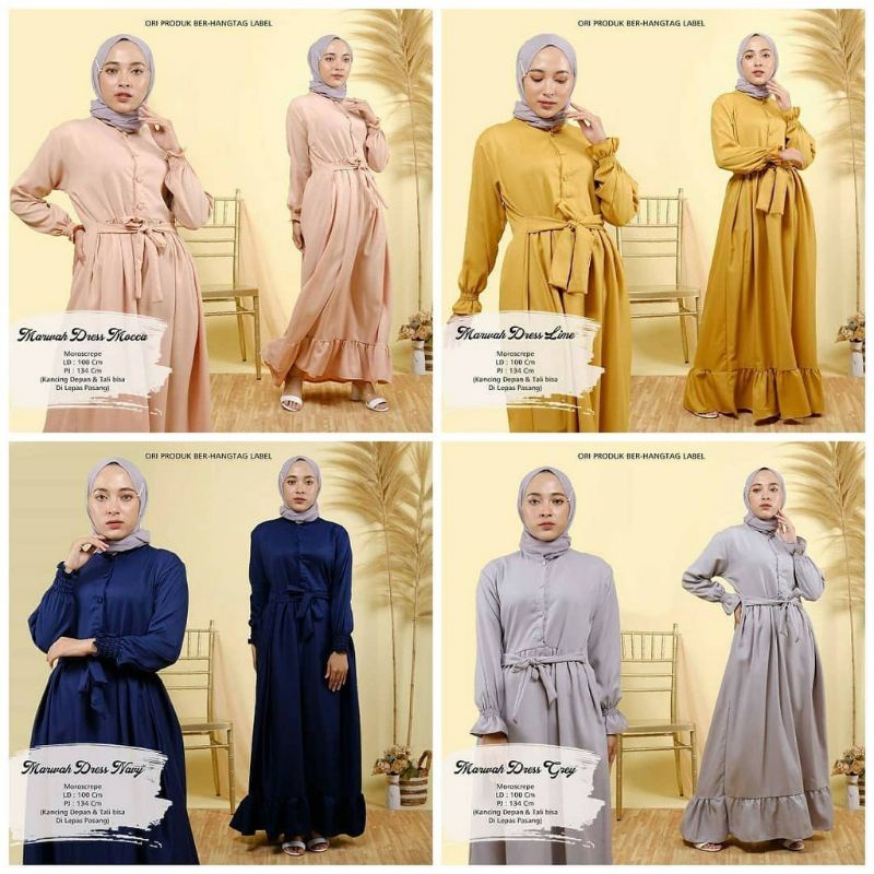 Marwah dress fashion muslim remaja wanita