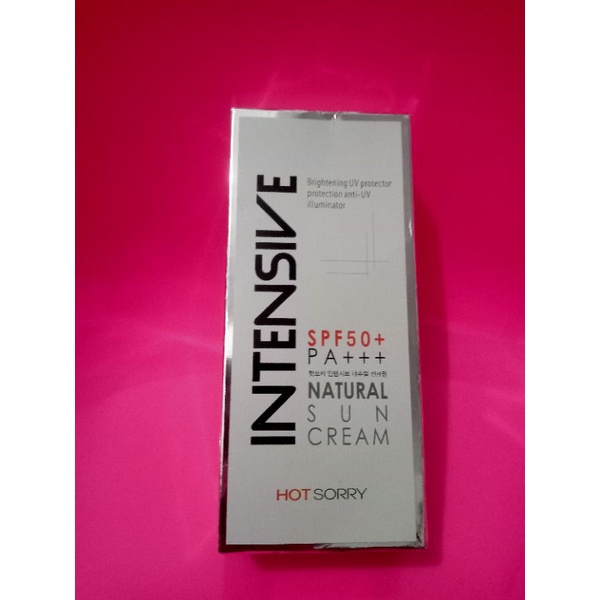 Hot Sorry [Panas maaf] Intensive Natural Sun Cream SpF 50+++