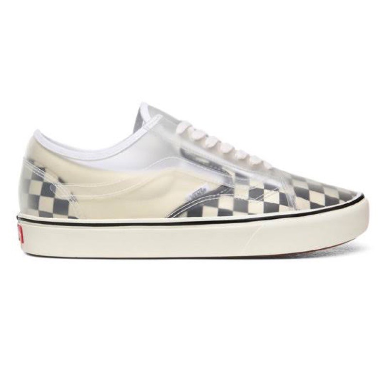 VANS COMFYCUSH SLIP-SKOOL CHECKERBOARD BLACK WHITE ORIGINAL