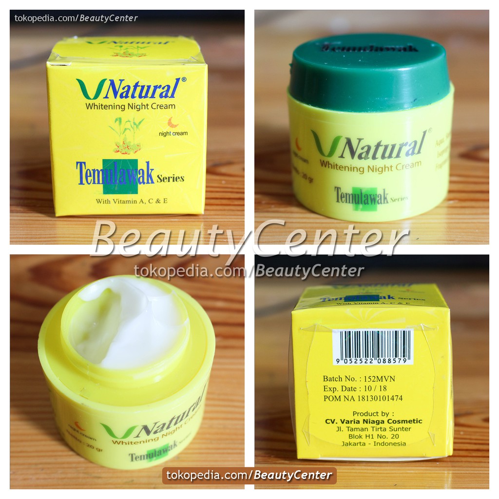 

Cream Malam Temulawak V Natural Original / BPOM Resmi