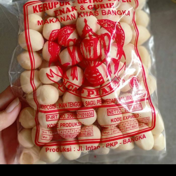 

kerupuk getas super khas bangka