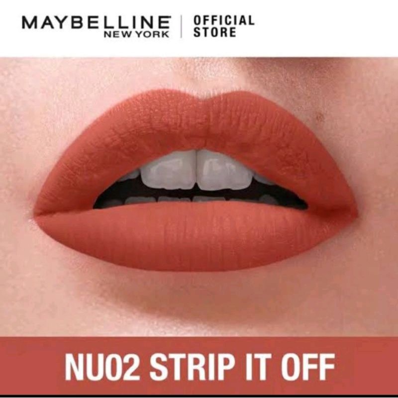 PROMO MAYBELLINE Sensational Liquid Matte Lip Cream NU02 Sachet 2 ml
